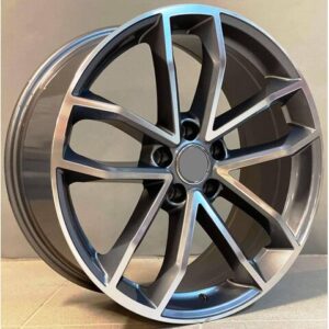Audi Style 5232 8.5x18 5x112 ET30 Gun Metal Face Machined